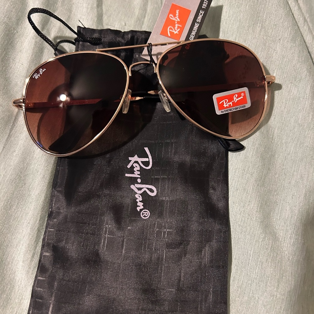 Ray-Ban Sunglasses with Dark Brown Lenses